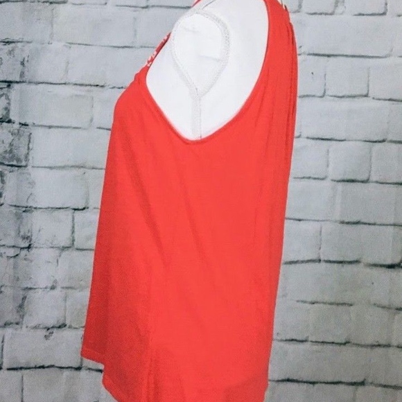 Lucky Brand Red Embroidered Halter Top - Picture 3 of 6